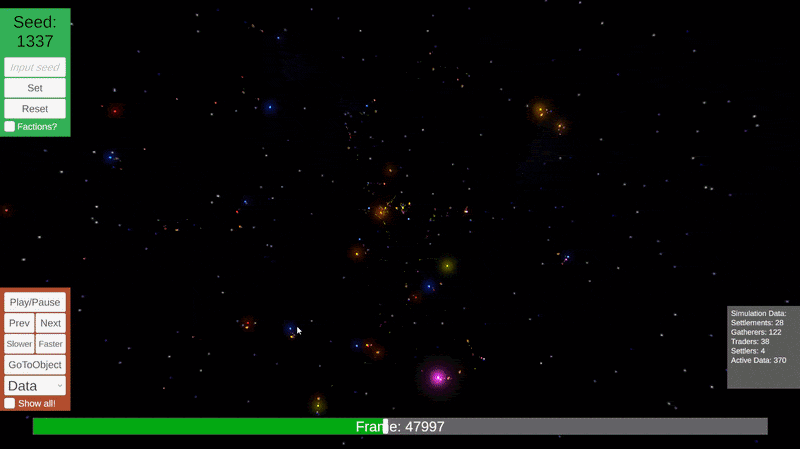 Deterministic Multi-Agent Simulation